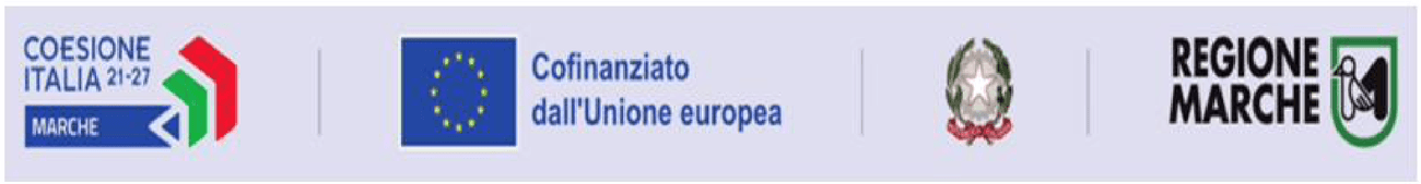 Coesione Italia · Cofinanziato dall'Unione Europea · Repubblica Italiana · Regione Marche